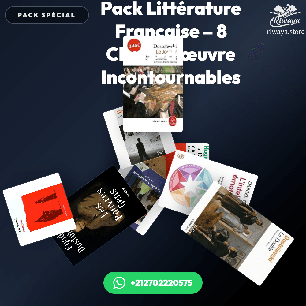 Pack Pack Littérature Française – 8 Chefs-d'œuvre Incontournables - Riwaya Selection