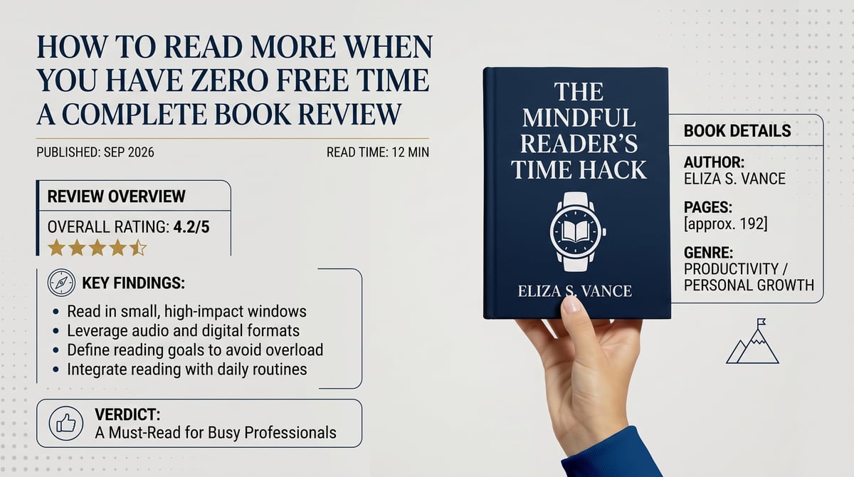 How To Read More When You Have Zero Free Time