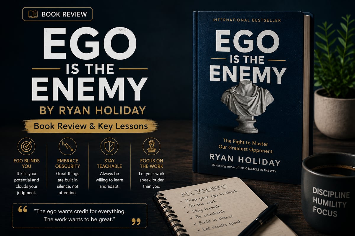 Ego Is The Enemy By Ryan Holiday – Book Review & Key Lessons