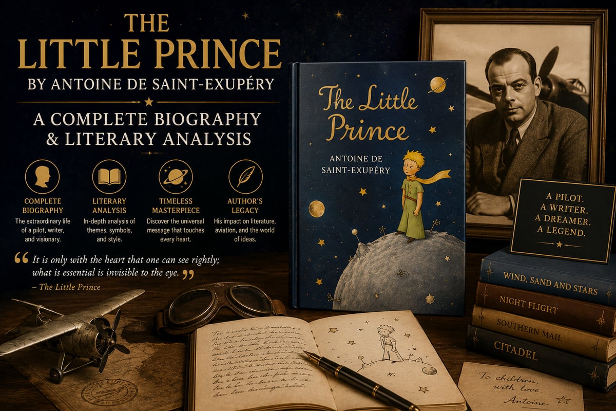 The Little Prince by Antoine de Saint-Exupéry: A Complete Biography & Literary Analysis