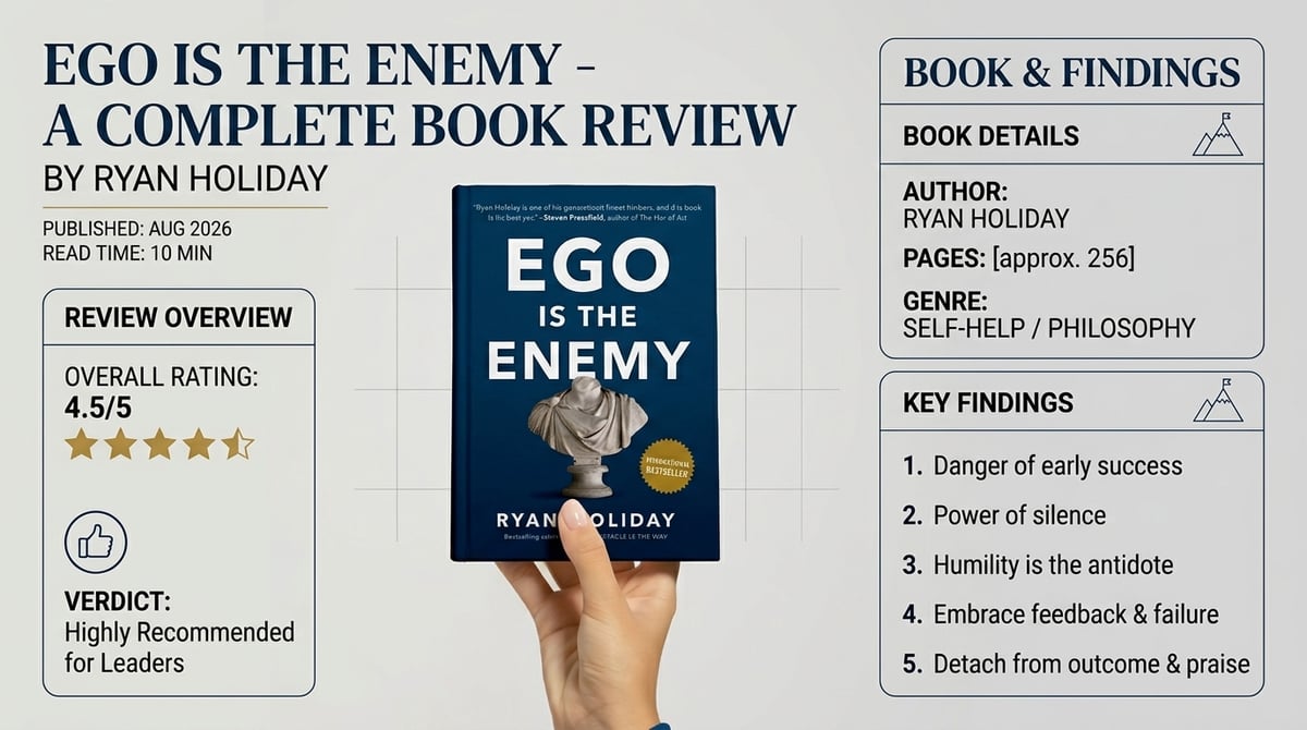 Ego Is The Enemy - A Complete Book Review