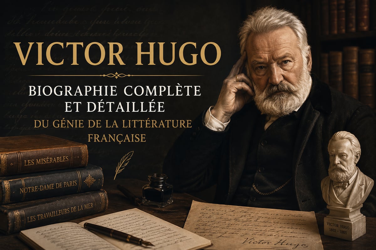 Victor Hugo : Biographie Complète et Détaillée du Génie de la Littérature Française