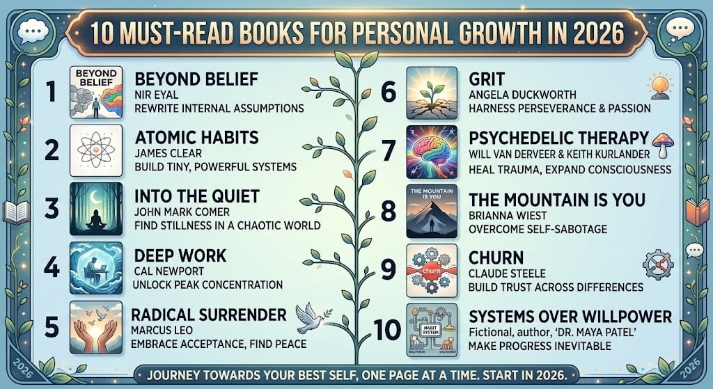 10 Must-Read Books For Personal Growth In 2026